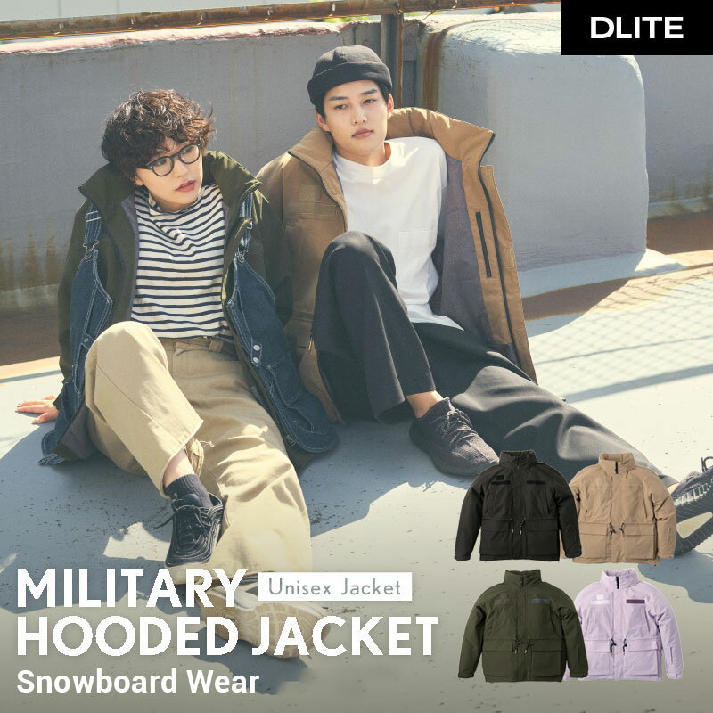 6/4 20:00~6/11 1:59 スノーボードウェア ユニセックス ジャケット Military Hooded Jacket スキーウェア レディース メンズ スノボウェア 43DEGREES 2022-2023モデル スノーボード ウェア スノボ ボード ウエア