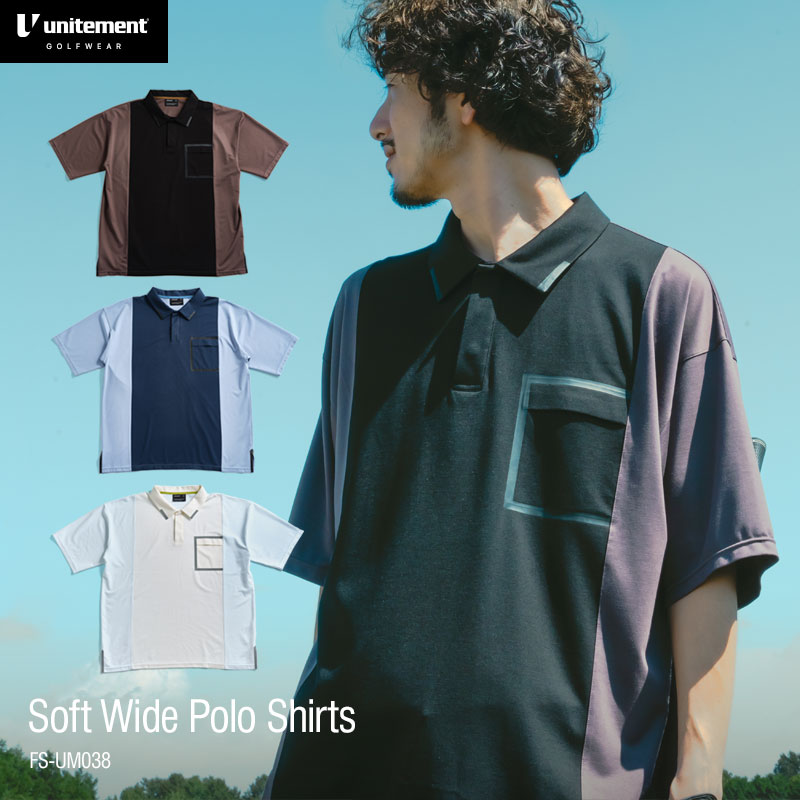  IWi^u[GET悤  StEFA Y St  |Vc  t  R[fBl[g unitement iCgg Soft Wide Polo Shirts FS-UM038