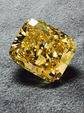 【GIA鑑定書付】78.37ct Fancy deep yellow VS2 very good very good ダイヤモンド ルース