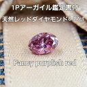 【中央宝石研究所鑑定・アーガイル産地証明付（1 P）】超希少 0.275ct fancy purplish red 天然 レッドダイヤモンド ルース オーバル カット [送料無料]