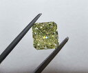 【 GIA 鑑定書付】超希少 GIA最高級 Fancy Intense Green-Yellow 3ct グリーン イエローダイヤモンド 天然 ダイヤモンド ルース スクエアカット 送料無料