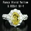  ǹʼ Fancy Vivid Yellow 3ct ŷ   ץ Pt900 3å 3.0ct ե󥷡 å   顼   и ̵