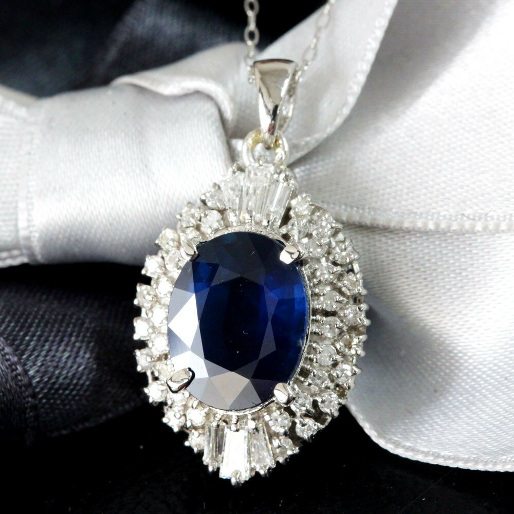 定価50万】 天然 ダイヤモンド オレンジサファイア ネックレス 1.85ct