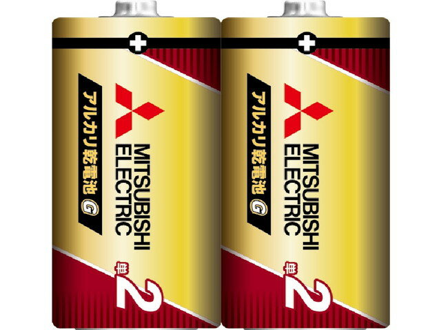 三菱電機　アルカリ乾電池G　単2形　2本パック　LR14GR/2S