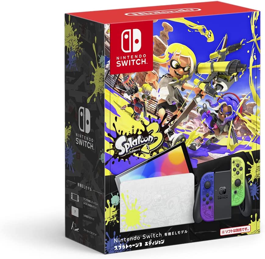 Nintendo Switch(有機ELモデル) スプラトゥーン3エディション【中古/美品(箱にダメージあり)】【Switch本体】【四日市 専売品】【062-240425-05VH】