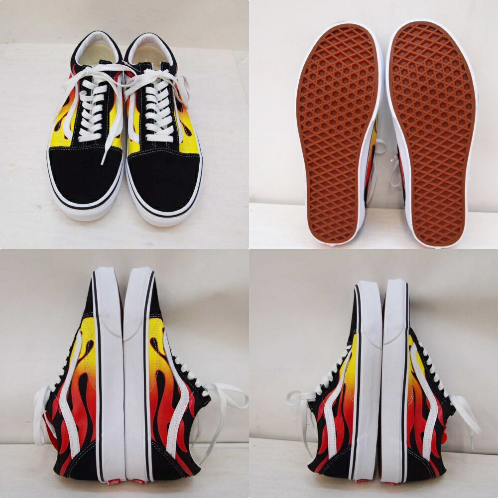 VANS(バンズ ヴァンズ) FLAME PACK フレイムパック サイズ：8(26cm) カラー：ブラック・レッド・イエロー【中古】【139 スニーカー】【鈴鹿 併売品】【139-200817-05OS】