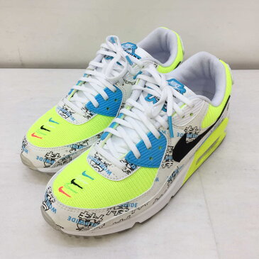 NIKE (ナイキ) WMNS AIR MAX 90 SE ウィメンズ ローカットスニーカー　DA1342-107 サイズ：9(26cm) カラー：ホワイト・イエロー・ブラック【中古】【139 スニーカー】【鈴鹿 併売品】【139-210322-05OS】