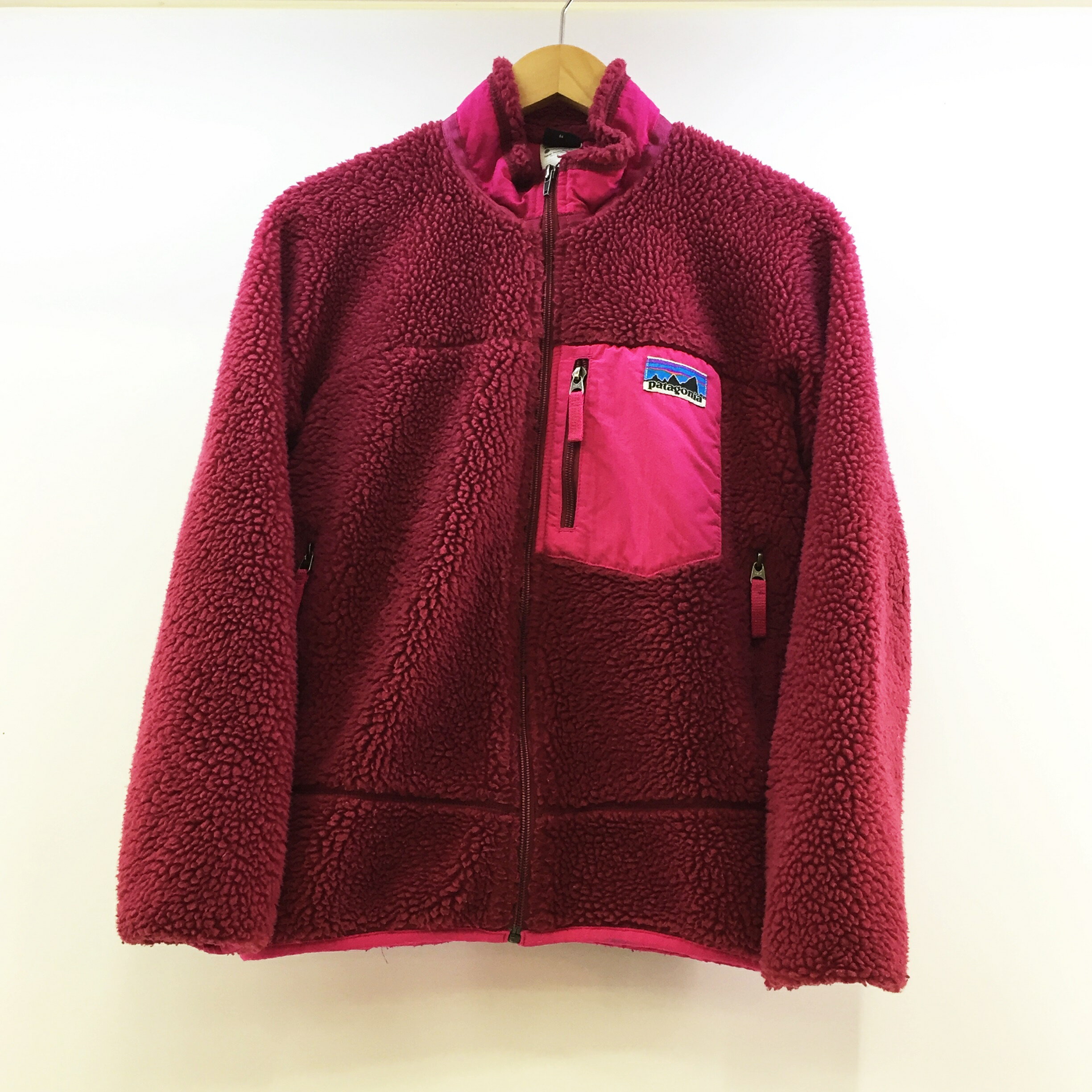 Patagonia(パタゴニア) RETRO X JACKET FLEECE レトロX フリースジャケット 65643 サイズ：KIDS (L)カラー：ピンク【中古】【129 アウトドア】【鈴鹿 併売品】【129-220324-08OS】