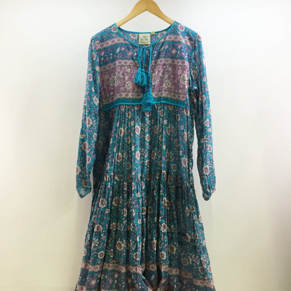 BLUEBOHEME(ブルーボヘム) エスニックコットン ワンピース サイズ：S/M カラー：ネイビー・ホワイト【中古】【132 レディーストップス】【鈴鹿 併売品】【132-230202-02OS】のサムネイル