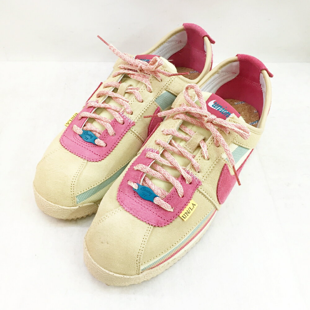 NIKE(ナイキ) CORTEZ SP コルテッツ スペシャル ユニオン DR1413-200 サイズ：9.5(27.5cm) カラー：ベージュ ピンク【中古】【139 スニーカー】【鈴鹿 併売品】【139-230428-04OS】