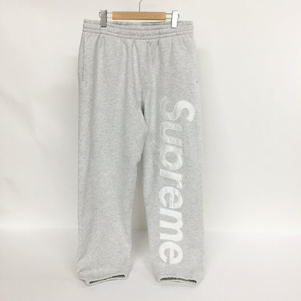 Supreme(シュプリーム) Satin Applique Sweatpant サテンアップリケスウェットパンツ サイズ：M カラー：アッシュグレー【中古】【126 ストリート】【鈴鹿 併売品】【126-231111-02OS】