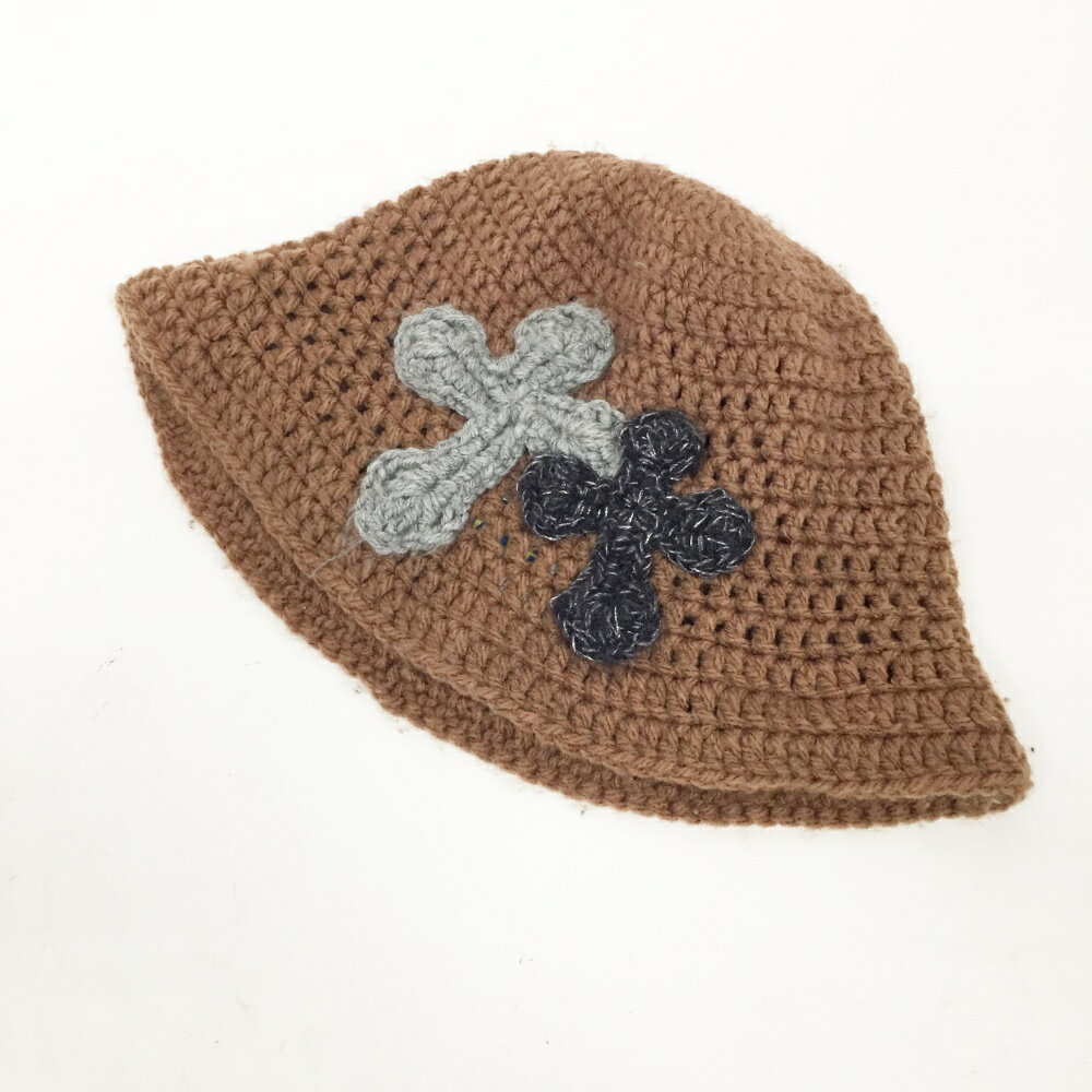 Y.A.R.N.(ヤーン) 3D CROSS KNIT HAT ニットハット カラー:ブラウン【中古】【136 その他帽子】【鈴鹿 併売品】【136-241118-10OS】