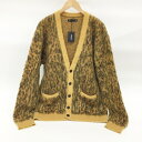 MINEDENIM(マインデニム) Kid Mohair Argyle Knit Long Cardigan レオパード柄 キッドモヘア カーディガン サイズ:...