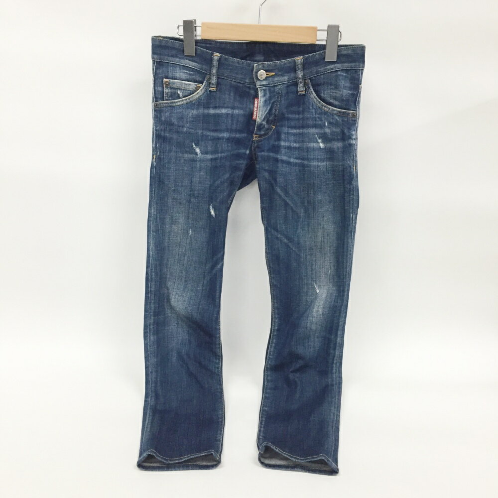DSQUARED2(ディースクエアード)CROTCH PACKO JEAN デニムパンツサイズ：42カラー：ブルー【中古】【122 インポート】【鈴鹿 併売】【122-250415-02OS】