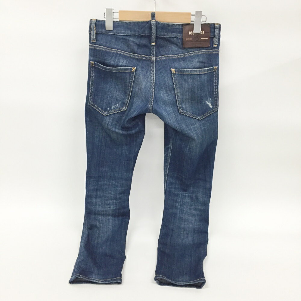 DSQUARED2(ディースクエアード)CROTCH PACKO JEAN デニムパンツサイズ：42カラー：ブルー【中古】【122 インポート】【鈴鹿 併売】【122-250415-02OS】