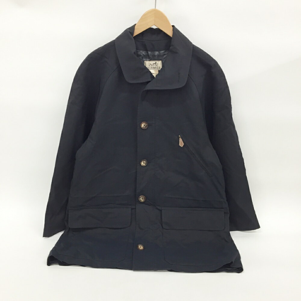 HERMES(エルメス)ジップアップコートサイズ：48カラー：ネイビー【中古】【148 SPブランド】【鈴鹿 併売】【148-250501-02OS】