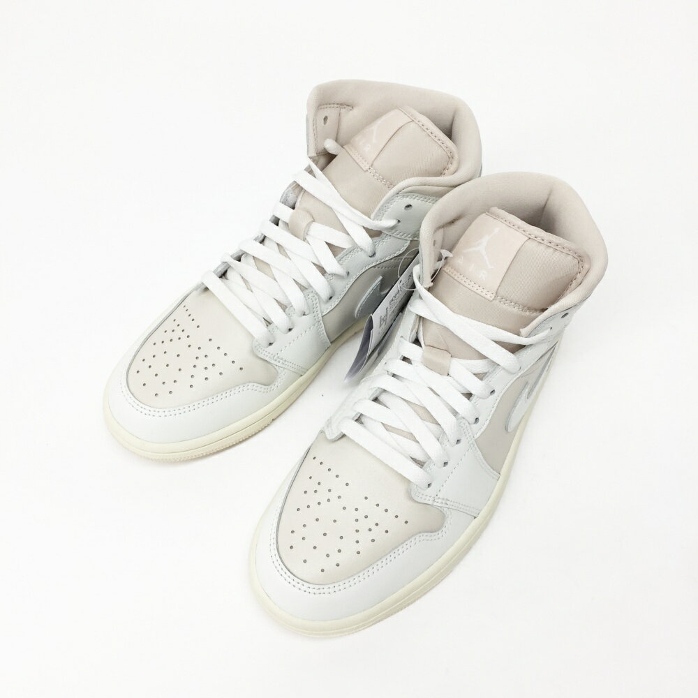 NIKE(ナイキ)WMNS AIR JORDAN 1 MID ウィメンズ エア ジョーダン 1 ミッド BQ6472-021サイズ：ウィメンズ 9(26cm)カラー：レジェンドライトブラウン/モスリン/セイル【中古】【139 スニーカー】【鈴鹿 併売】【139-250703-05OS】