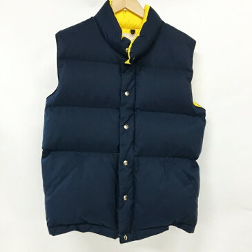 【Crescent Down Works】クレセントダウンワークス ダウンベスト サイズ:M カラー:ネイビー系【中古】【128 アメカジ】【鈴鹿 併売品】【128-200122-02MS】