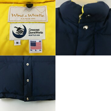 【Crescent Down Works】クレセントダウンワークス ダウンベスト サイズ:M カラー:ネイビー系【中古】【128 アメカジ】【鈴鹿 併売品】【128-200122-02MS】