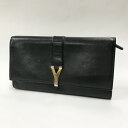 YVES SAINT LAURENT （サンローラン） Yライン PARIS 長財布 サイズ： カラー：ブラック【中古】【138 財布】【鈴鹿 併売品】【138-220607-04NS】