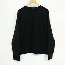 ATON (エイトン)GARMENT DYEOVERSIZED SWEAT SHIRTサイズ：04カラー：ブラック【中古】【125 DM】【鈴鹿 併売】【125-230503-05SS】