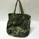 BRIEFING(ブリーフィング )迷彩柄 トートバッグ サイズ:カラー:グリーン系【中古】【137 カバン】【鈴鹿 併売】【137-250205-03NS】