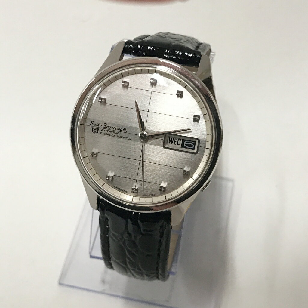 SEIKO（セイコー）SPORTSMATIC 5 腕時計サイズ：カラー：シルバー/ブラック【中古】【141 時計】【鈴鹿 併売】【141-230908-05NS】