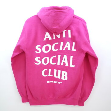Anti Social Social Club x Hello Kitty Collection HOODIE アンチ ソーシャル ソーシャル クラブ x ハロー キティ コレクション フーディー パーカー Sサイズ/ピンク/キティ【中古】【ストリート】【四日市 併売品】【126-181005-01CH】