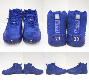 NIKE AIR JORDAN 12 RETRO 130690-400 ナイキ エア ジョーダン 12 レトロ サイズ：27.5cm カラー：DEEP ROYAL BLUE/WHITE-METALLIC SILVER【中古】【スニーカー】【四日市 併売品】【139-170814-02TH】