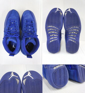 NIKE AIR JORDAN 12 RETRO 130690-400 ナイキ エア ジョーダン 12 レトロ サイズ：27.5cm カラー：DEEP ROYAL BLUE/WHITE-METALLIC SILVER【中古】【スニーカー】【四日市 併売品】【139-170814-02TH】