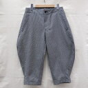 BLACK COMME de sGARCONS(ブラック コムデギャルソン) 千鳥格子ウールパンツ ブラック/ホワイト サイズ:XS【中古】【レディースボトムス】【四日市 併売品】【133-171019-06USH】
