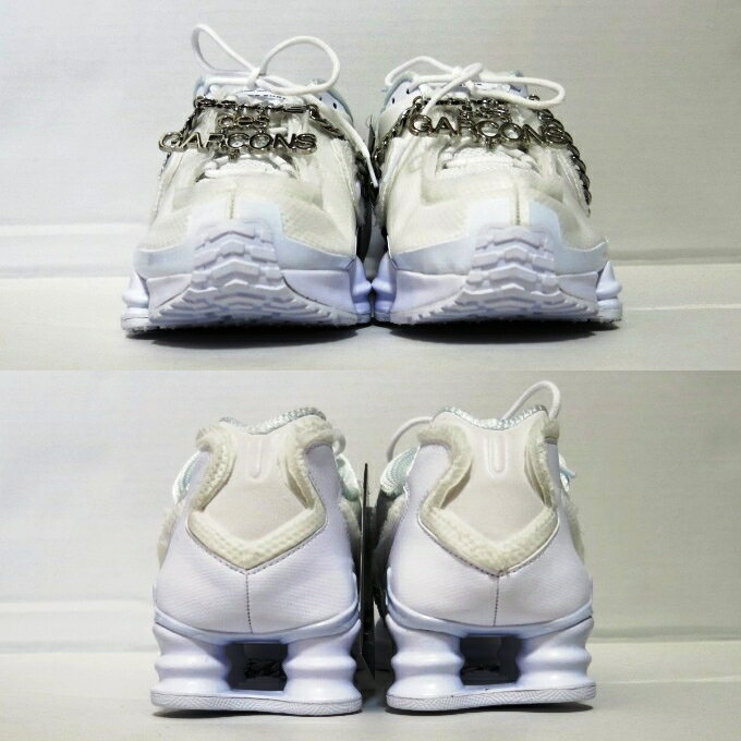 COMME des GARCONS×NIKE SHOX TL コムデギャルソン×ナイキ ショックス CJ0546-100　ホワイト　サイズ：28cm【中古】【139 スニーカー】【四日市 併売品】【139-190625-07USH】