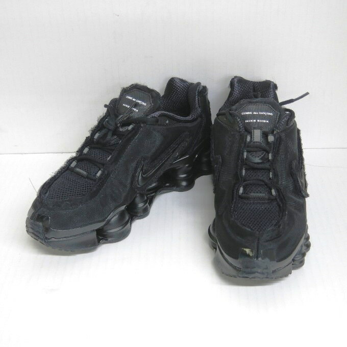 COMME des GARCONS×NIKE SHOX TL コムデギャルソン×ナイキ ショックス CJ0546-001　ブラック　サイズ：26cm【中古】【139 スニーカー】【四日市 併売品】【139-190704-06USH】