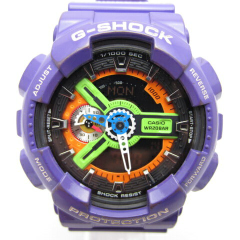 CASIO 　カシオ　G-ショック　 G-SHOCK x ヱヴァンゲリヲン 　2010年8月発売　GA-110EV-6AJR　エヴァンゲリオン初号機　 【中古】【141 時計】【四日市 併売品】【141-210111-01OH】