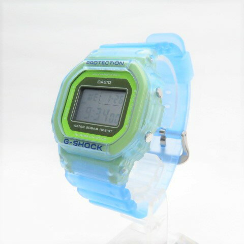 CASIO カシオ G-SHOCK Gショック　DW-5600LS-2JF　5600系 クリアブルー　スケルトン　 デジタル　 腕時計　20気圧防水 【中古】【141 時計】【四日市 併売品】【141-220126-05OH】