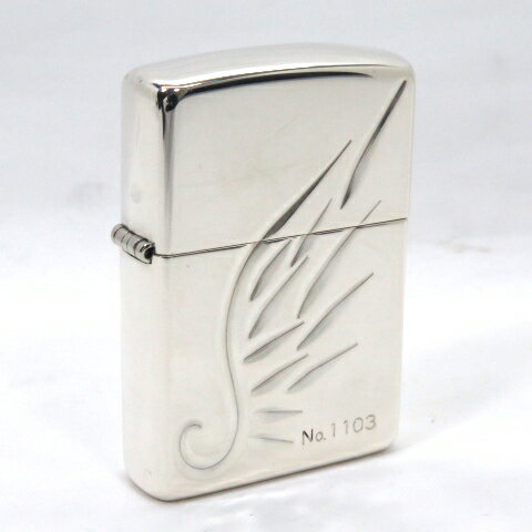 ZIPPO　ジッポー　ライター　レジェンド　オブ　アーマー　ZP スターリング　V-WING　#15スターリングシルバー 使用　シリアルNo.刻入り　No.1103　 【中古】【146 ZIPPO】【四日市 併売品】【146-220517-04OH】