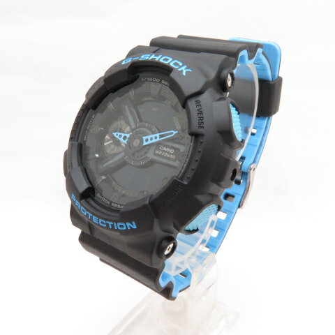 CASIO カシオ G-SHOCK Gショック　GA-110LN-1AJF　ブラック　ブルー　レイヤード・ネオンカラー　 デジアナ　 腕時計　20気圧防水 【中古】【141 時計】【四日市 併売品】【141-220907-06OH】のサムネイル