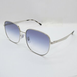 Ray-Ban レイバン RB3713D 003/19 57mm ポリッシュシルバー/ブルーグラディエント Low Bridge Fit ローブリッジフィット スクエア アジアンフィットモデル 【中古】【142 サングラス】【四日市 併売品】【142-250914-02OH】