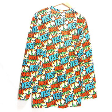 COMME des GARCONS SHIRT(コムデギャルソン シャツ) COMIC PRINT L/S TEE コミック プリント 長袖Tシャツ ホワイト サイズ:X【中古】【125 DM】【四日市 併売品】【125-191212-02YH】
