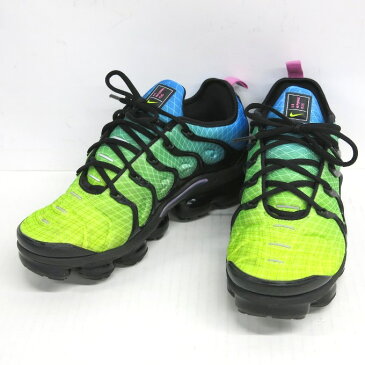 NIKE AIR VAPORMAX PLUS ナイキ エアヴェイパー プラス 924453-302　グリーン/ブルー/ブラック　サイズ：27cm【中古】【139 スニーカー】【四日市 併売品】【139-200613-01USH】