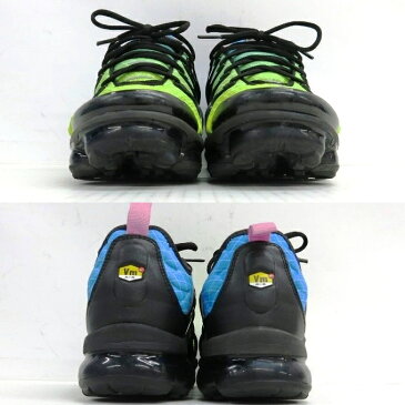 NIKE AIR VAPORMAX PLUS ナイキ エアヴェイパー プラス 924453-302　グリーン/ブルー/ブラック　サイズ：27cm【中古】【139 スニーカー】【四日市 併売品】【139-200613-01USH】