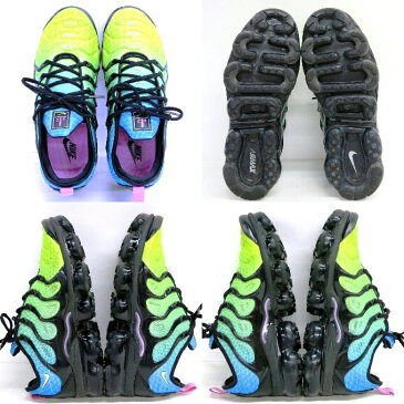 NIKE AIR VAPORMAX PLUS ナイキ エアヴェイパー プラス 924453-302　グリーン/ブルー/ブラック　サイズ：27cm【中古】【139 スニーカー】【四日市 併売品】【139-200613-01USH】