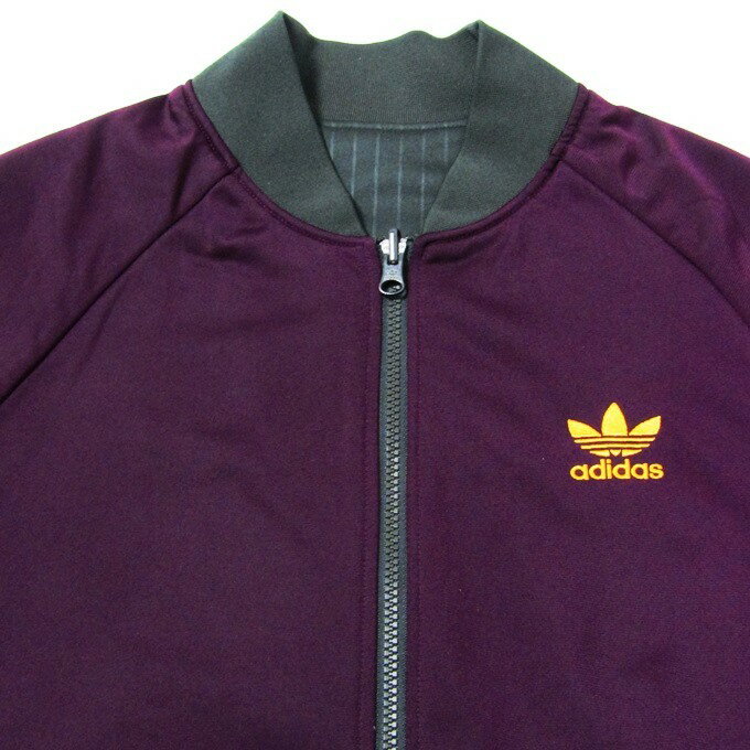 adidas Originals　REVERSIBLE TRACK TOP アディダスオリジナルス　リバーシブル トラックトップ DU0980　ブラック/パープル　サイズ：L【中古】【ストリート】【四日市 併売品】【126-211029-08USH】