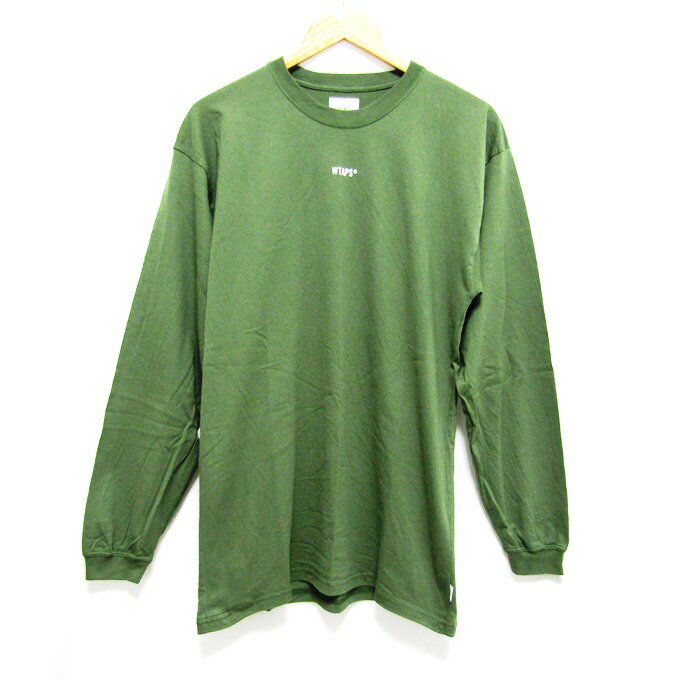 WTAPS CROSSBONES SCREEN LS TEE ダブルタップス クロスボーン スクリーン ロングスリーブ T カーキ サイズ：3（L相当）【中古】【127 ルード】【四日市 併売品】【127-220317-10USH】