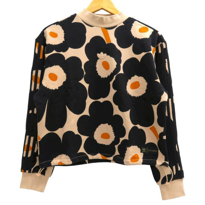 adidas　W SWEATSHIRT MARIMEKKO アディダス　ウィメンズ スウェットシャツ マリメッコ H20190　ベージュ系/ブラック/ウニッコ/総柄　サイズ：L【中古】【132 レディーストップス】【四日市 併売品】【132-221118-13USH】のサムネイル