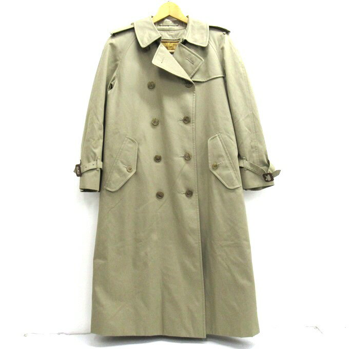 Burberry's（バーバリーズ/バーバリー） プローサム トレンチコート/ ライナー付き / 90年代 / 白タグ C-TK83　ベージュ　サイズ：9A2B（M～L相当）【中古】【132 レディーストップス】【四日市 併売品】【132-221221-07USH】