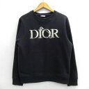 DIOR Dior and Judy Blame Sweatshirt ディオール ディオール＆ジュディ ブレイム スウェットシャツ / クルーネック 043J604A0531 ブラック サイズ：XS【中古】【122 インポート】【四日市 併売品】【122-230401-02USH】