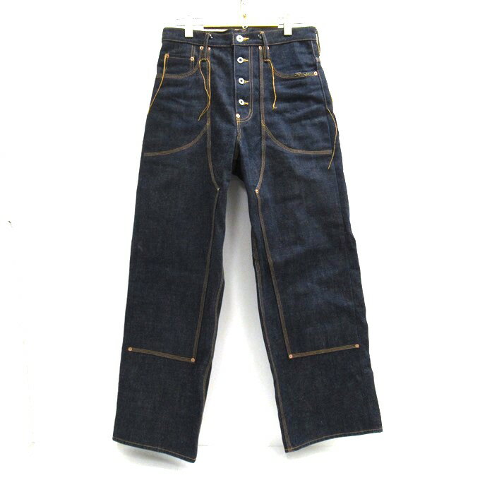 SUGARHILL　LOOSE THREAD DOUBLE KNEE DENIM PANTS / CLASSIC DENIM PANTS シュガーヒル　ルース スレッド ダブルニー デニムパンツ 21AWPT02　インディゴ　サイズ：32【中古】【125 DM】【四日市 併売品】【125-230621-03USH】