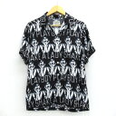 WACKO MARIA ANGELA BABY ALOHA SHIRT ワコマリア アンジェラベイビー アロハシャツ / 野口強コラボ ブラック/総柄 サイズ：S【中古】【127 ルード】【四日市 併売品】【127-230914-01USH】