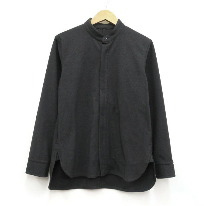 Milok ZIP SHIRT ミロック ジップシャツ / スタンドカラーシャツ M-163100 グレー サイズ：44(S～M相当)【中古】【125 DM】【四日市 併売品】【125-231119-04VH】